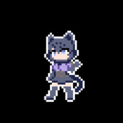 【GIFアニメ】ドット絵ブラックジャガー