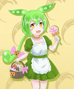 お菓子いっぱいもらったずんだもん