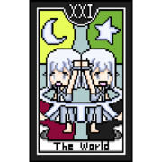 【ドット絵】TACOEIROT「21.世界」×ナコ&レコ【COEIROINK×タロット】