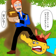 ハンスはクリント・クローバーをボコボコにする