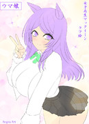 ウマ娘 女子高生マックイーン6(ラフ絵)