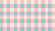 【素材】チェック大・シームレスパターン・背景・ピンク/水色/ベージュ【フリー素材処くらげや】