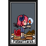 【ドット絵】TACOEIROT「松明のペイジ」×アルマちゃん【COEIROINK×タロット】