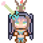 なにかに頭突きをする宇愛める