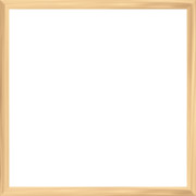 正方形の木製の枠・額縁②（透過PNG）　1080×1080（1：1）【フリー素材】