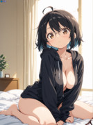 パーカー少女(眼鏡付)