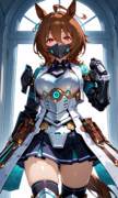 AIに描かせたメカウマ娘アグネス・タキオン