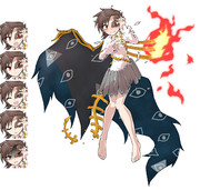 やられ阿梨夜立ち絵 表情差分