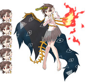 阿梨夜ポーズ差分立ち絵 表情差分