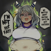 「私は太ってません」