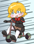 三輪車に搭乗するMGR