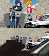 クマ 一斉包囲！！