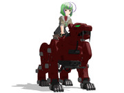 セイバータイガー騎乗