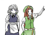 自宅を指し示すまっくろりっち姉貴.aicookie