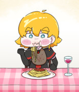 ごはんを摂取するMGR