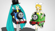 【MMDモデル配布あり】着ぐるみトーマスとパーシーセット【MMDきかんしゃトーマス】