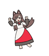 793 今泉影狼【東方Project 立ち絵素材 透過GIF】