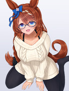 オフショルニットメガネステークススーパークリーク