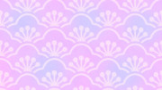 【素材】梅青海波１大・シームレスパターン・ピンク〜紫グラデーション【フリー素材処くらげや】