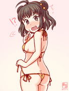 わんどろ金ビキニの那珂ちゃん