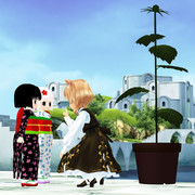 座敷わらし’ｓにお説教するマリエルさん