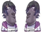 丸いものが好きなモアイ