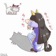 ニャンコ召喚の儀式をするカルストンライトオ