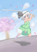 曲者！楼観剣の錆にしてくれる！