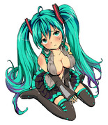 【ぬりえ】『壊れたPCにミクをインストールしたら、なにかがおかしい...』 