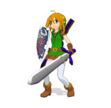 【MMD】某勇者似のキャラにそれっぽい剣と盾を持たせてみた