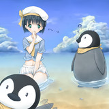 水兵少女とペンギンさん