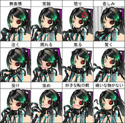 MMDで骸音シーエ表情練習