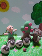 ねんどでウォレスとグルミットを作ってみた