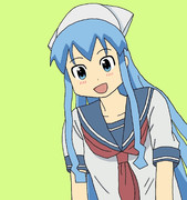 イカ娘の制服姿