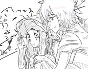 【あの花】ラフ1（めんまとじんたん）