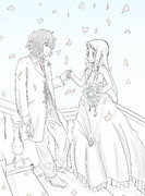 【あの花】ラフ2（めんまとじんたん）