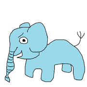 ゾウさん ニコニコ静画 イラスト
