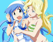 マウスと曲線ツールのみで描いたイカ娘