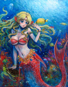 人魚姫2（油絵）