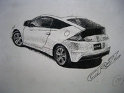 CR-Zを点描画で描いてみた。