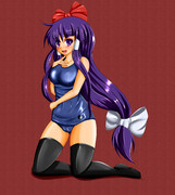 旧作靈夢の旧スク水