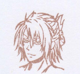 沖田総司　消しゴムはんこ