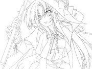 織田信奈を模写ってみた。（下書き）