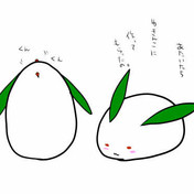 雪うさぎ 雪像 ニコニコ静画 イラスト