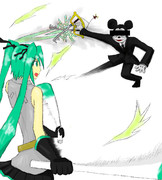 「俺だ。　奴はどうやら本気らしい。｣