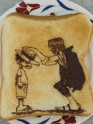 ワンピース名場面を食パンに描いてみた