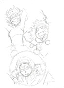 新約２巻　扉絵のラフ？