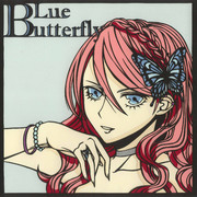 【切り絵】Blue Butterfly