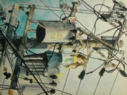 電信柱とおんなのこ