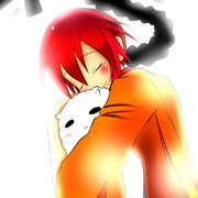 赤モン子さんがギュッとしてるだけ